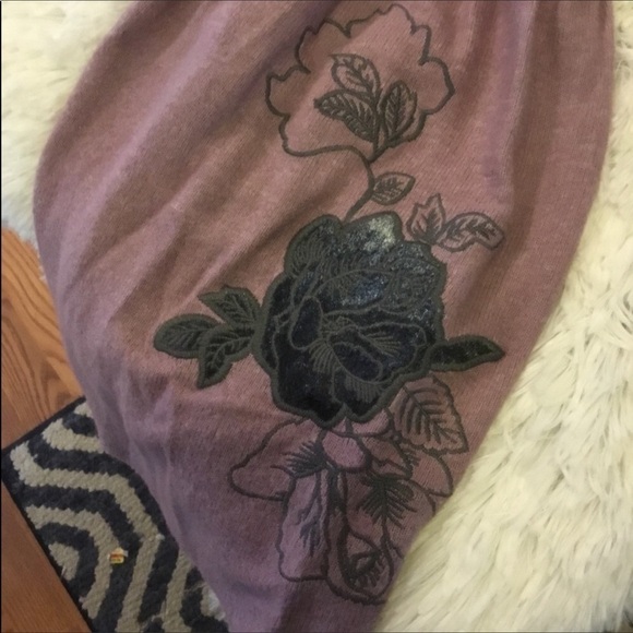 SIMPLY VeraVera Wang Small purple bell sleeve Top - Picture 7 of 15